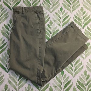 Banana Republic Olive Green Cotton Pants